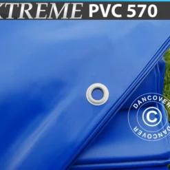 Bâche 4x6m, PVC 570g/m², Bleu