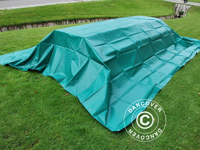 Bâche 10x12m, PVC 570g/m², Verte 10 Bâche 10x12m, PVC 570g/m², Verte – Image 10