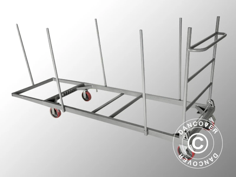 Chariot Pour Tables, Extensible, Gris 3 Chariot Pour Tables, Extensible, Gris – Image 3