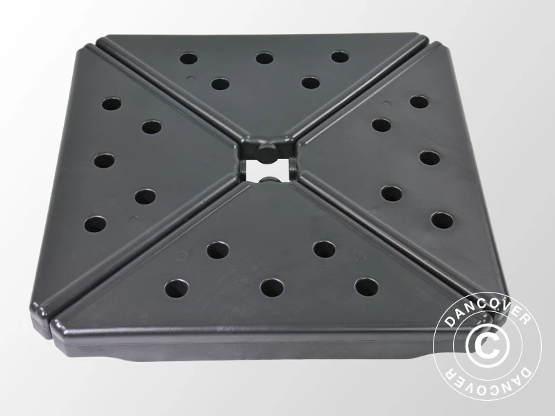 Lest En Plastique Pour Parasol, 0,76x0,76x0,10m, Noir 4 Lest En Plastique Pour Parasol, 0,76x0,76x0,10m, Noir – Image 4