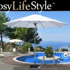 Parasol Bermuda, Ø3m, Blanc