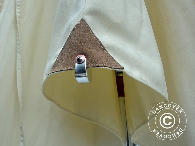 Parasol En Porte à Faux Havana, 3,5x3,5m, Sable 6 Parasol En Porte à Faux Havana, 3,5x3,5m, Sable – Image 6