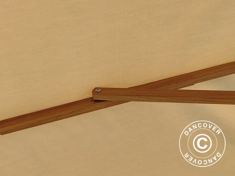 Parasol En Porte à Faux Havana, 3,5x3,5m, Sable 10 Parasol En Porte à Faux Havana, 3,5x3,5m, Sable – Image 10