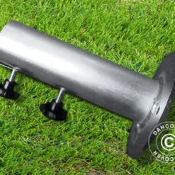 Pied De Parasol Pour Terrasse En Bois, Argenté -Promos Jardin Natif Magasin um78000 01