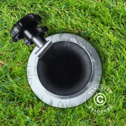 Pied De Parasol Pour Terrasse En Bois, Argenté -Promos Jardin Natif Magasin um78000 02