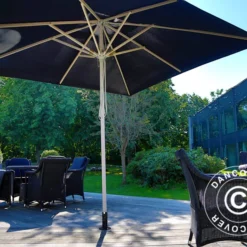 Pied De Parasol Pour Terrasse En Bois, Argenté -Promos Jardin Natif Magasin um78000 042