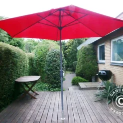 Pied De Parasol Pour Terrasse En Bois, Argenté -Promos Jardin Natif Magasin um78000 05
