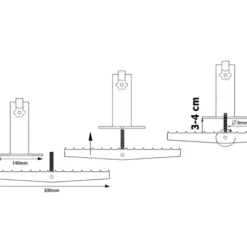 Pied De Parasol Pour Terrasse En Bois, Argenté -Promos Jardin Natif Magasin um78000 08