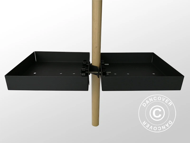 Table De Parasol, 25x25cm, Noir, 1 Pc. 2 Table De Parasol, 25x25cm, Noir, 1 Pc. – Image 2