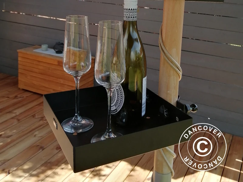 Table De Parasol, 25x25cm, Noir, 1 Pc. 3 Table De Parasol, 25x25cm, Noir, 1 Pc. – Image 3