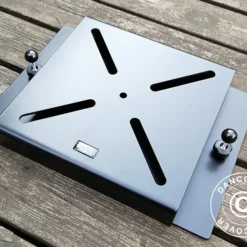 Base De Parasol Sur Pied Pour Terrasse En Bois, 25x25cm, Noir