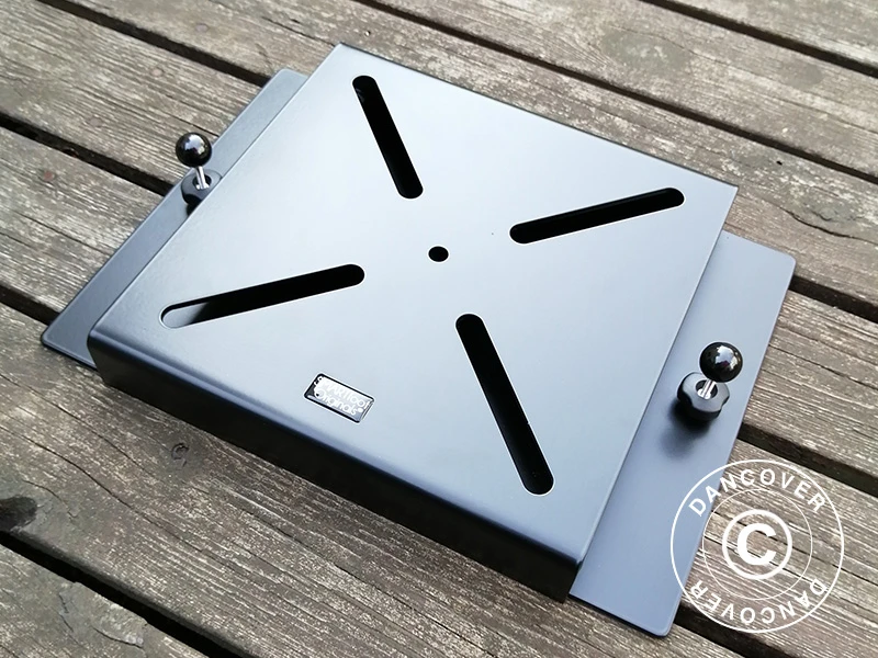 Base De Parasol Sur Pied Pour Terrasse En Bois, 25x25cm, Noir 1 Base De Parasol Sur Pied Pour Terrasse En Bois, 25x25cm, Noir