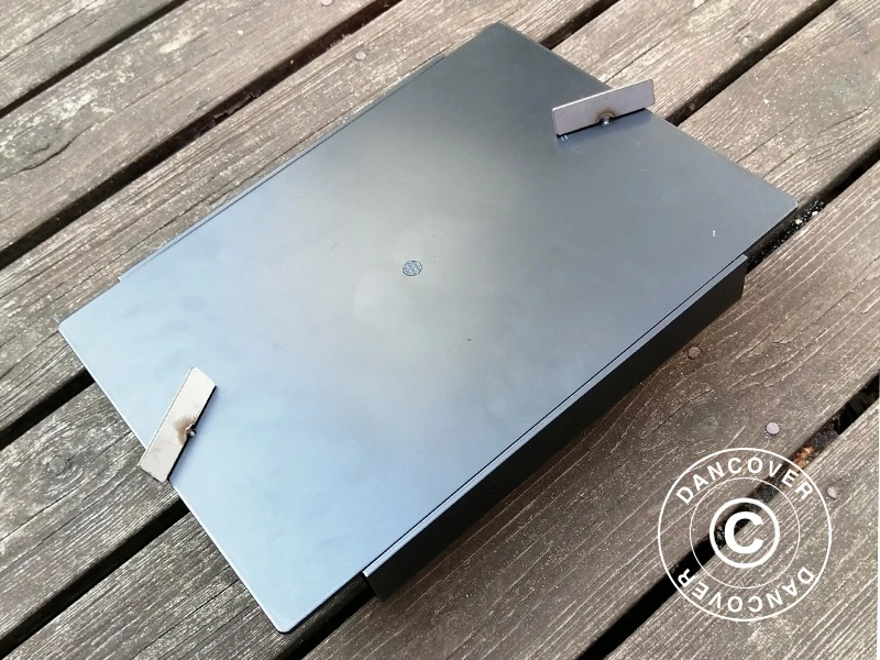 Base De Parasol Sur Pied Pour Terrasse En Bois, 25x25cm, Noir 3 Base De Parasol Sur Pied Pour Terrasse En Bois, 25x25cm, Noir – Image 3