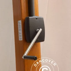 Parasol Déporté Palladio Braccio Avec Cantonnière, 3,5x3,5m, Écru -Promos Jardin Natif Magasin um87020 06