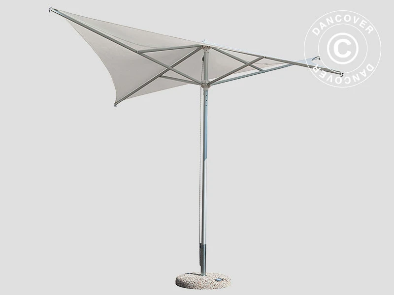 Parasol Vela, 2x2m, Gris Taupe 5 Parasol Vela, 2x2m, Gris Taupe – Image 5