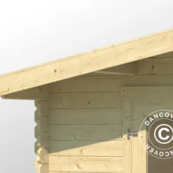 Abri En Bois Oslo 2,92x2,3x2,22m, 28mm, Naturel -Promos Jardin Natif Magasin wc165235 02