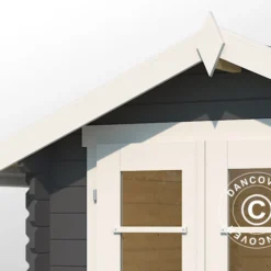 Abri En Bois Toulouse 1,9x1,9x2,22m, 28mm, Gris Foncé -Promos Jardin Natif Magasin wc165246 011