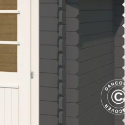 Abri En Bois Toulouse 1,9x1,9x2,22m, 28mm, Gris Foncé -Promos Jardin Natif Magasin wc165246 021