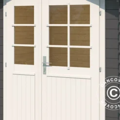 Abri En Bois Toulouse 1,9x1,9x2,22m, 28mm, Gris Foncé -Promos Jardin Natif Magasin wc165246 031