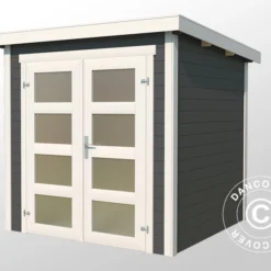 Abri En Bois Torrent 2x2,5x2,11m, 28mm, Gris Foncé 6 Abri En Bois Torrent 2x2,5x2,11m, 28mm, Gris Foncé -Promos Jardin Natif Magasin wc165291 08