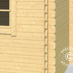 Abri En Bois Asker 3,8x2,3x2,11m, 28mm, Naturel -Promos Jardin Natif Magasin wc165320 012