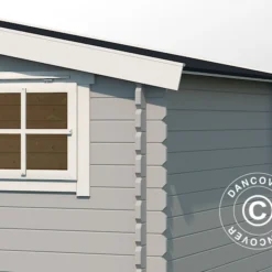 Abri/chalet En Bois Sandvika 4,8x2,92x2,45m, 28mm, Gris Clair 11 Abri/chalet En Bois Sandvika 4,8x2,92x2,45m, 28mm, Gris Clair -Promos Jardin Natif Magasin wc165342 031