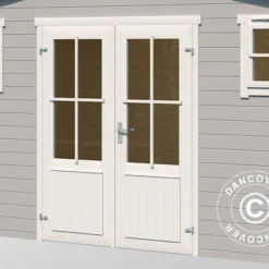 Abri/chalet En Bois Sandvika 4,8x2,92x2,45m, 28mm, Gris Clair 12 Abri/chalet En Bois Sandvika 4,8x2,92x2,45m, 28mm, Gris Clair -Promos Jardin Natif Magasin wc165342 041