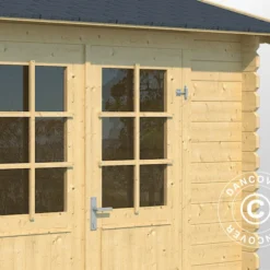 Abri En Bois Narva 3,8x2,5x2,39m, 28mm, Naturel 13 Abri En Bois Narva 3,8x2,5x2,39m, 28mm, Naturel -Promos Jardin Natif Magasin wc165360 033