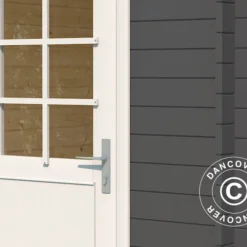 Abri Adossé En Bois Vanda 1,8x2,75x2,68m, 28mm, Gris Foncé -Promos Jardin Natif Magasin wc165381 031