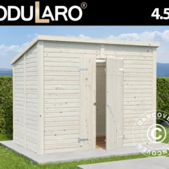 Abri En Bois, 2,73x1,7x2,3m, 4,5m², Naturel