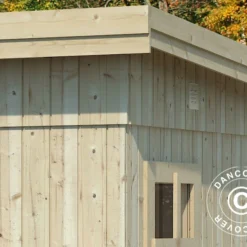Abri En Bois, 5,61x3,3x2,59m, 16,9m², Naturel -Promos Jardin Natif Magasin wc192052 02