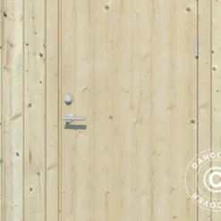 Abri En Bois, 5,61x3,3x2,59m, 16,9m², Naturel -Promos Jardin Natif Magasin wc192052 021