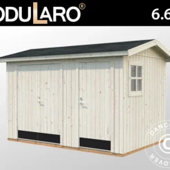 Abri En Bois, 3,44x2,21x2,47m, 6,6m², Naturel