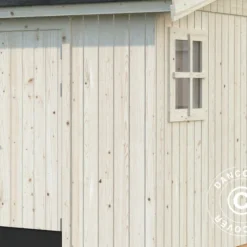 Abri En Bois, 5,61x3,3x2,61m, 16,9m², Naturel 7 Abri En Bois, 5,61x3,3x2,61m, 16,9m², Naturel -Promos Jardin Natif Magasin wc192062 02