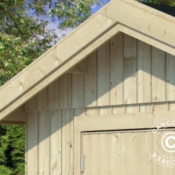 Abri En Bois, 2,75x3,44x2,67m, 8,4m², Naturel -Promos Jardin Natif Magasin wc192070 02