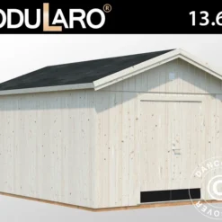 Abri En Bois, 3,3x4,52x2,96m, 13,6m², Naturel