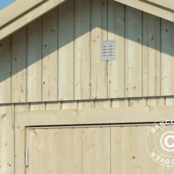 Abri En Bois, 3,3x4,52x2,96m, 13,6m², Naturel -Promos Jardin Natif Magasin wc192071 021