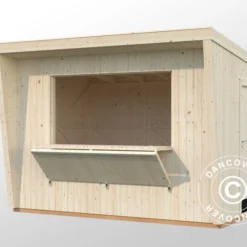 Kiosque/kiosque De Vente En Bois, 3,55x2,33x2,64m, 7,7m², Naturel -Promos Jardin Natif Magasin wc192100 012