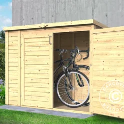 Abri En Bois Bertilo Multibox3, 2x0,82x1,63m, 1,6m², Naturel