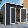 Abri En Bois, Bertilo Timmo 2, 2,44x1,21x2,11m, Anthracite