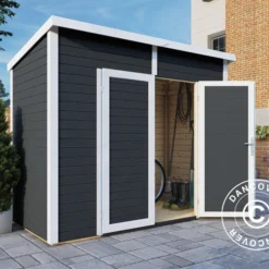 Nouvelles versions 1 Abri En Bois, Bertilo Timmo 2, 2,44x1,21x2,11m, Anthracite