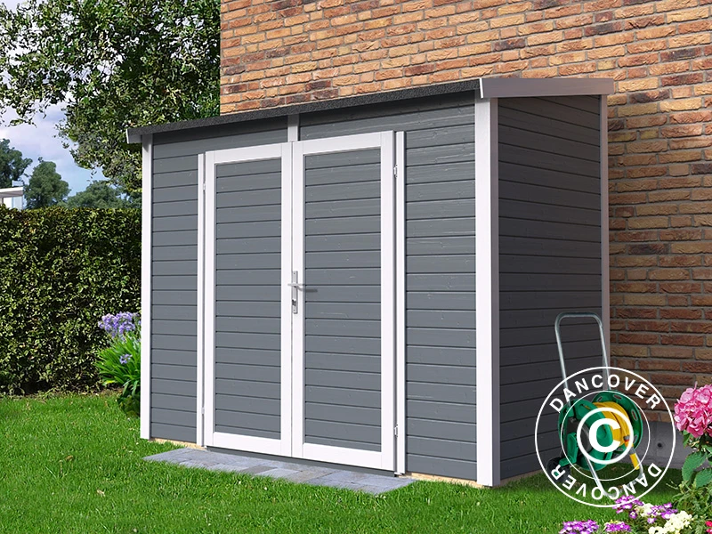 Abri En Bois, Bertilo Timmo 2, 2,44x1,21x2,11m, Anthracite 3 Abri En Bois, Bertilo Timmo 2, 2,44x1,21x2,11m, Anthracite – Image 3