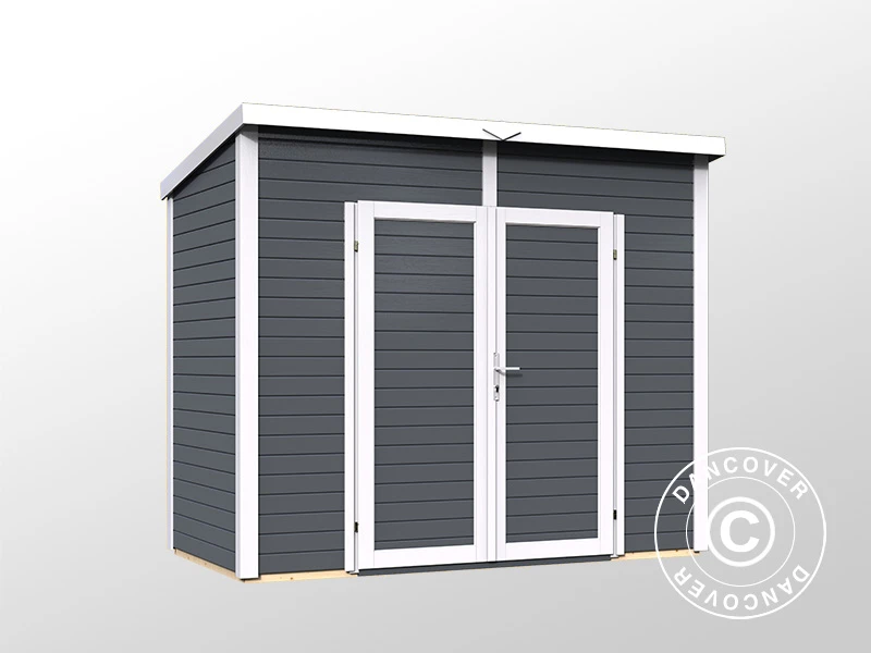 Abri En Bois, Bertilo Timmo 2, 2,44x1,21x2,11m, Anthracite 6 Abri En Bois, Bertilo Timmo 2, 2,44x1,21x2,11m, Anthracite – Image 6