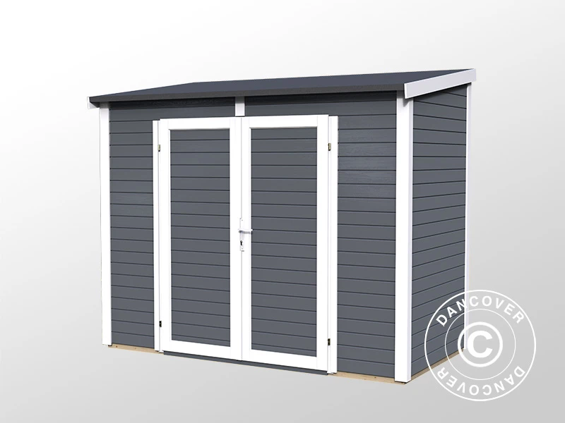 Abri En Bois, Bertilo Timmo 2, 2,44x1,21x2,11m, Anthracite 7 Abri En Bois, Bertilo Timmo 2, 2,44x1,21x2,11m, Anthracite – Image 7