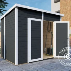 Abri En Bois, Bertilo Timmo 4, 2,39x1,81x2,1m, Anthracite