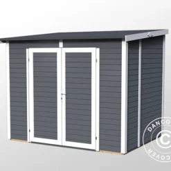 Abri En Bois, Bertilo Timmo 4, 2,39x1,81x2,1m, Anthracite -Promos Jardin Natif Magasin wc201151 04