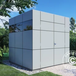 Abri En Bois, Bertilo HPL 1, 2,3x2,28x2,3m, Anthracite/Gris -Promos Jardin Natif Magasin wc201161 012