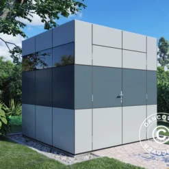 Abri En Bois, Bertilo HPL 1, 2,3x2,28x2,3m, Anthracite/Gris -Promos Jardin Natif Magasin wc201161 014