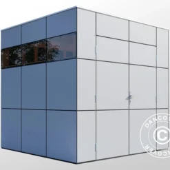 Abri En Bois, Bertilo HPL 1, 2,3x2,28x2,3m, Anthracite/Gris -Promos Jardin Natif Magasin wc201161 041