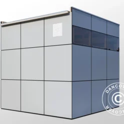 Abri En Bois, Bertilo HPL 1, 2,3x2,28x2,3m, Anthracite/Gris -Promos Jardin Natif Magasin wc201161 042